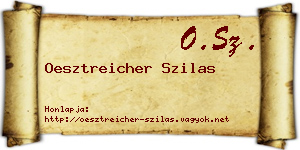 Oesztreicher Szilas névjegykártya